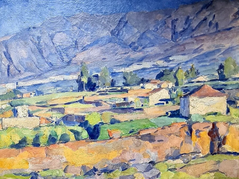 1875-Otto Hettner - Paesaggio montano meridionale, 1928 - Kunstsammlung der Stadt Freital